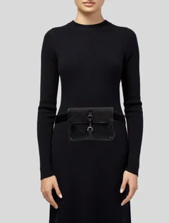 GG Jackie Canvas Belt Bag Black