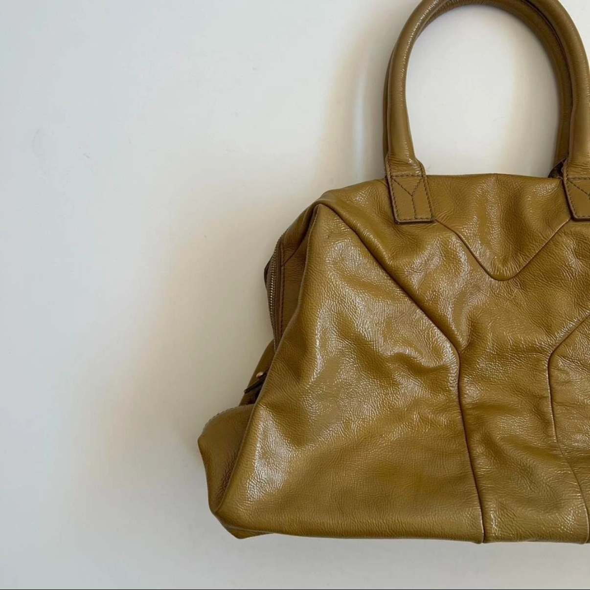 YSL vintage mustard handbag