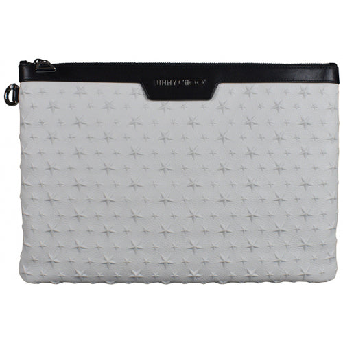 Jimmy Choo Star Studded Clutch - light grey