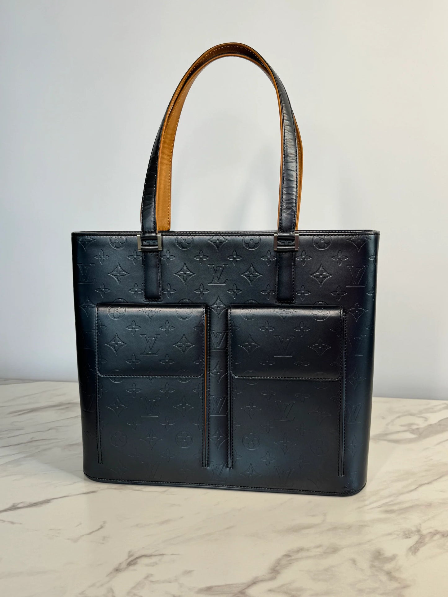 Louis Vuitton Navy empreinte tote