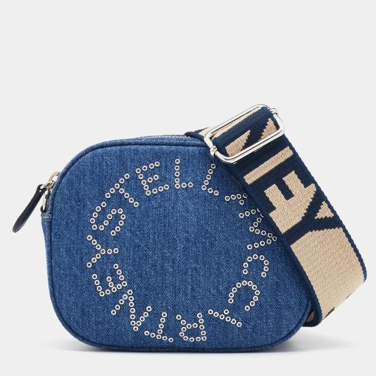 Stella Logo Camera Bag - Denim Mini