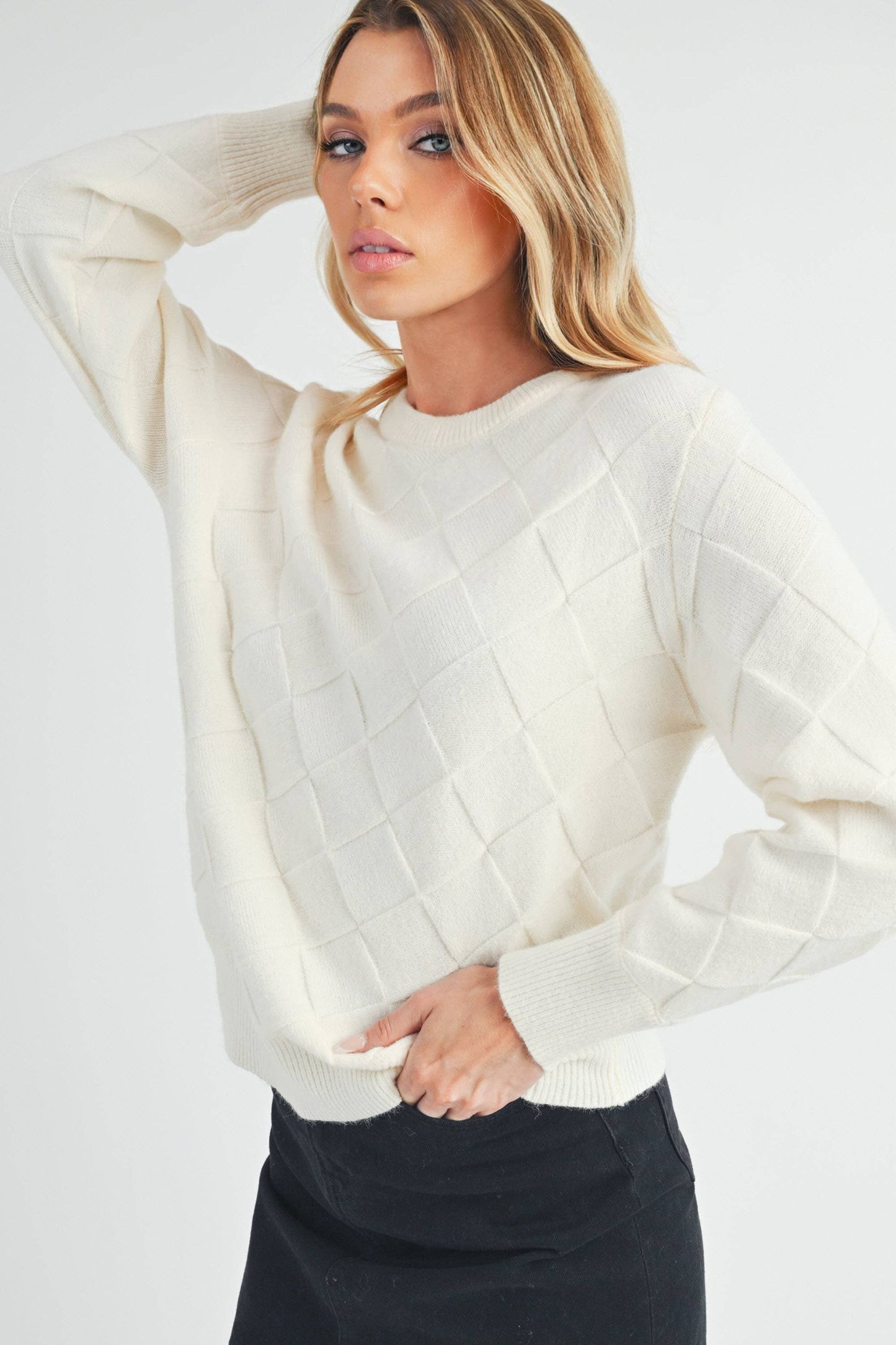 Waverly Sweater 2: Silver Blue / Contemporary / S