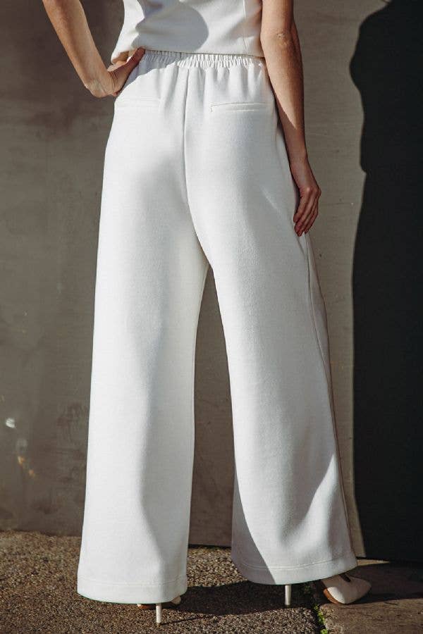 Wideleg pant - FP1013 WHITE