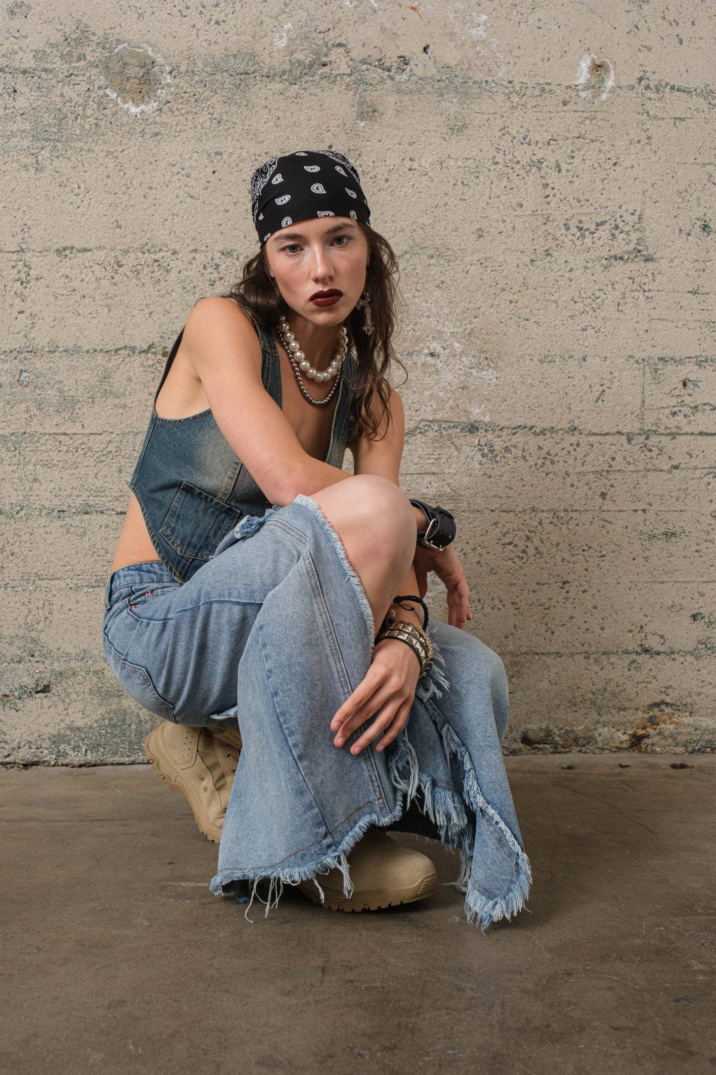DENIM SKIRT S7688: MEDIUM DENIM