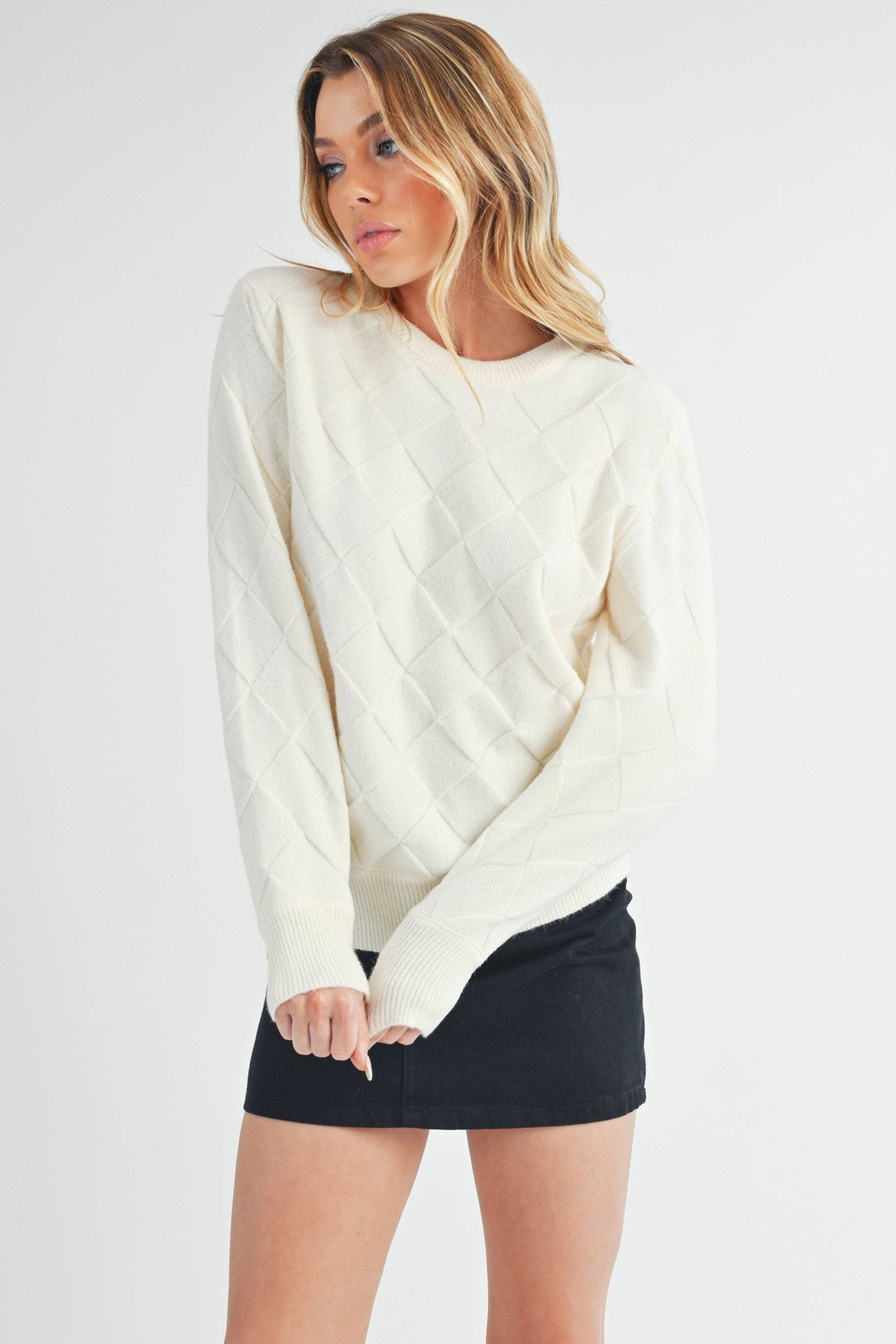 Waverly Sweater 2: Silver Blue / Contemporary / S